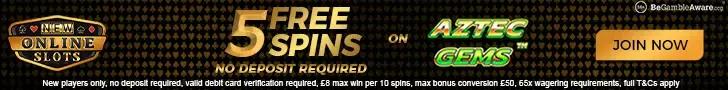 New Online Slots Casino Free Spins No Deposit