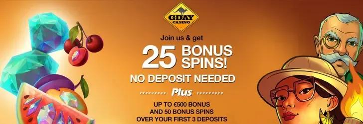 Gday Casino Free Spins No Deposit