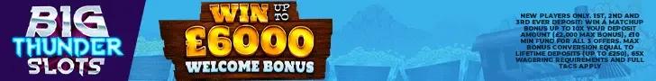 Big Thunder Slots Casino deposit bonus