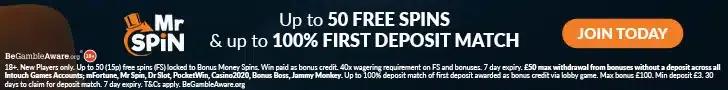 Mr Spin Casino Free Spins No Deposit